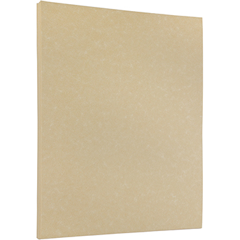 JAM Paper Parchment Paper, 24 lb, 8.5&quot; x 11&quot;, Brown Recycled, 50 Sheets/Pack