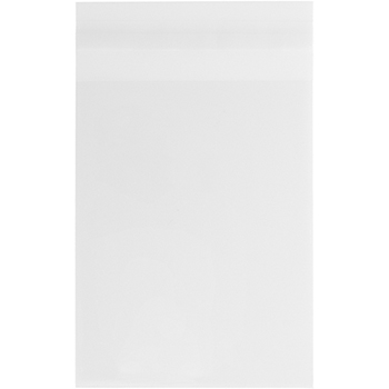 JAM Paper Self-Adhesive Cello Sleeve Envelopes, 6 7/16&quot; x 8 1/4&quot;, Clear, 100/PK