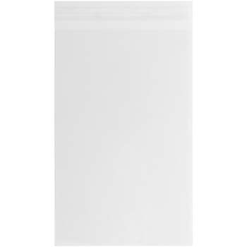 JAM Paper Self-Adhesive Cello Sleeve Envelopes, 5 15/16&quot; x 8 3/4&quot;, Clear, 100/PK