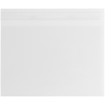 JAM Paper Self-Adhesive Cello Sleeve Envelopes, 3 11/16&quot; x 2 3/8&quot;, Clear, 100/PK