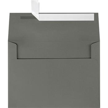 JAM Paper A7 Invitation Envelopes, 80 lb, 5 1/4 in x 7 1/4 in, Smoke Gray, 250/Carton