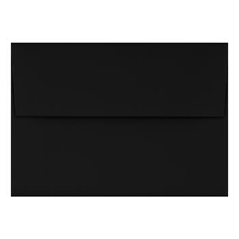 JAM Paper A1 Invitation Envelope, 80 lb, 3-5/8 in x 5-1/8 in, Midnight Black, 1000/Case