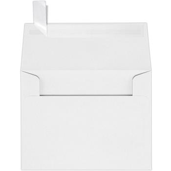 JAM Paper A2 Invitation Envelopes, 4-3/8 in x 5-3/4 in, 80 lb White, Peel and Seal, 500/Pack