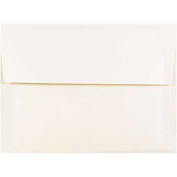 JAM Paper A6 Metallic Invitation Envelopes, 4 3/4&quot; x 6 1/2&quot;, Opal Stardream, 25/PK