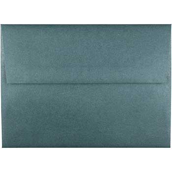 JAM Paper A6 Metallic Invitation Envelopes, 4 3/4&quot; x 6 1/2&quot;, Malachite Stardream, 25/PK