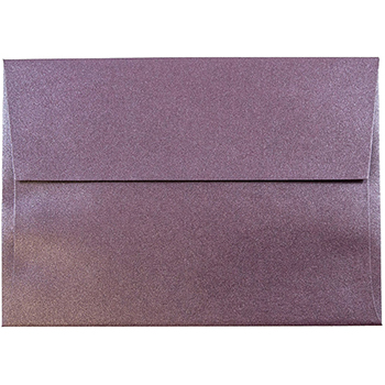 JAM Paper A6 Metallic Invitation Envelopes, 4 3/4&quot; x 6 1/2&quot;, Ruby Stardream, 50/PK