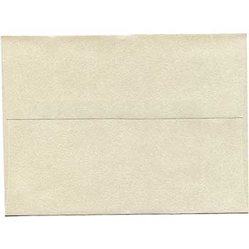 JAM Paper A7 Metallic Invitation Envelopes, 5 1/4&quot; x 7 1/4&quot;, Opal Stardream, 250/CT