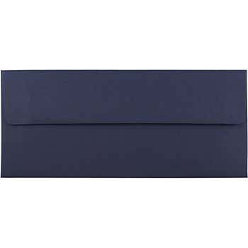 JAM Paper Business Premium Envelopes, #10, 4 1/8&quot; x 9 1/2&quot;, Navy Blue, 50/BX