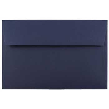JAM Paper A10 Premium Invitation Envelopes, 6&quot; x 9&quot;1/2&quot;, Navy Blue, 50/BX