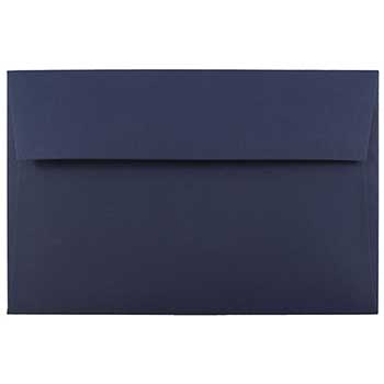 JAM Paper A10 Premium Invitation Envelopes, 6&quot; x 9&quot;1/2&quot;, Navy Blue, 25/PK