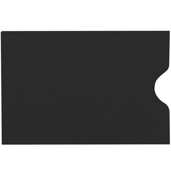 JAM Paper Credit Card Sleeves, 2-3/8 in x 3-1/2 in, 80 lb, Midnight Black, 250/Pack