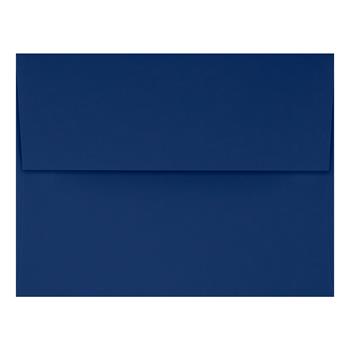 JAM Paper A4 Invitation Envelopes, 80 lb, 4-1/4 in x 6-1/4 in, Navy, 1000/Case