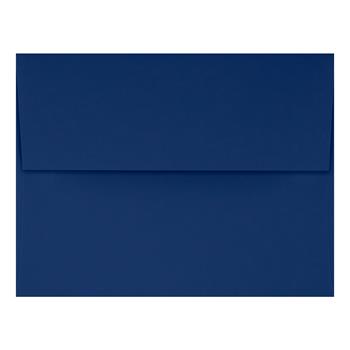 JAM Paper A4 Invitation Envelopes, 80 lb, 4-1/4 in x 6-1/4 in, Navy, 50/Pack