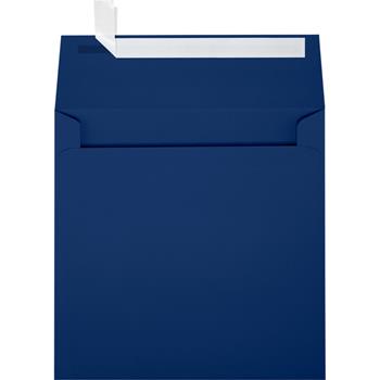 JAM Paper Square Invitation Envelopes, 80 lb, 6 in x 6 in, Navy, 250/Carton