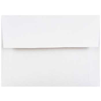 JAM Paper A2 Invitation Envelopes, 4 3/8&quot; x 5 3/4&quot;, White, 250/CT