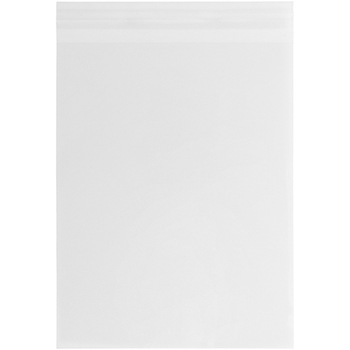 JAM Paper Self-Adhesive Cello Sleeve Envelopes, 8 15/16&quot; x 11 1/4&quot;, Clear, 100/PK