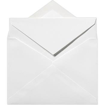 JAM Paper Outer Envelopes, 5-1/2 in x 7-3/4 in, 70 lb, Bright White, 250/Pack