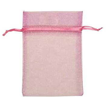 JAM Paper Sheer Organza Gift Bags, 4&quot; x 5 1/2&quot;, Violet, 96/BX