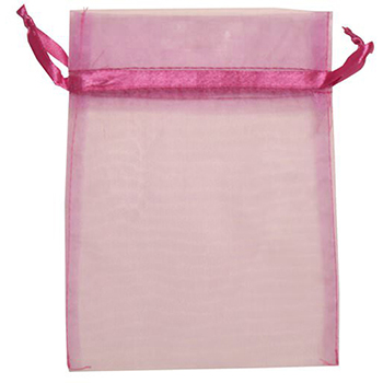 JAM Paper Sheer Organza Gift Bags, 5&quot; x 6 1/2&quot;, Violet, 96/PK