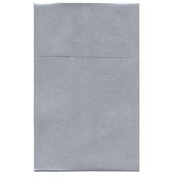 JAM Paper A10 Policy Metallic Invitation Envelopes, 6&quot; x 9 1/2&quot;, Silver Stardream, 50/BX
