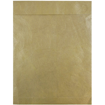 JAM Paper Tyvek Tear-Proof Open End Catalog Envelopes, 10&quot; x 13&quot;, Gold, 25/PK
