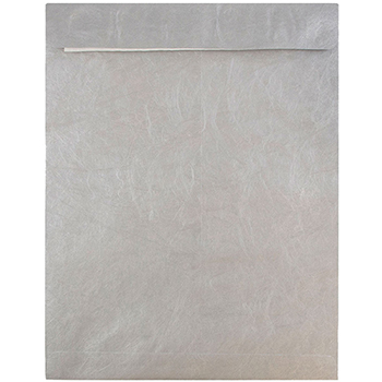JAM Paper Tyvek Tear-Proof Open End Catalog Envelopes, 10&quot; x 13&quot;, Silver, 25/PK