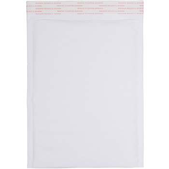 JAM Paper Bubble Lite Padded Mailers, Size 4, 9 1/2&quot; x 13&quot;, White Kraft, 25/Pack