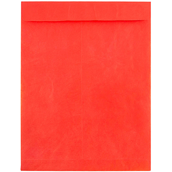 JAM Paper Tyvek Tear-Proof Open End Catalog Envelopes, 10&quot; x 13&quot;, Red, 10/PK