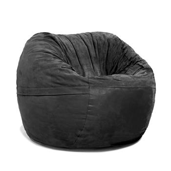 Jaxx Round Bean Bag Chair, 3 ft, Black