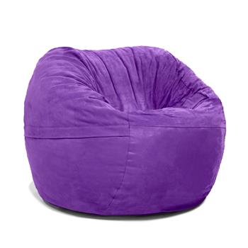 Jaxx Round Bean Bag Chair, 3 ft, Grape