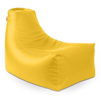 Jaxx Bean Bag Chair, 36 in L x 30 in W x 28 in H, Large, Vinyl, Yellow