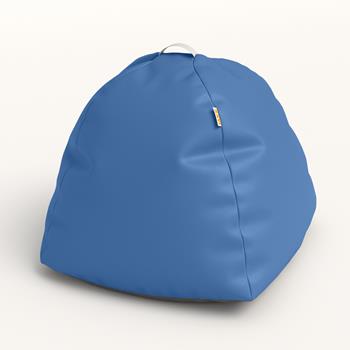 Jaxx Bean Bag Chair, 28 in L x 28 in W x 28 in H, Vinyl, Soft Foam, Small, Royal Blue