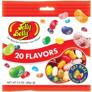 Jelly Belly 20 Assorted Jelly Bean Flavors, 3.5 oz., 12/CS