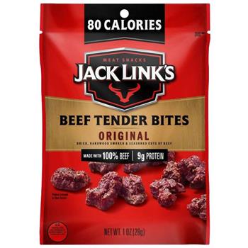 Jack Link’s Original Jerky Tender Bites, 1 oz, 48/Case