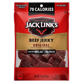 Jack Link’s Original Jerky, 70 Calorie Pack, 0.9 oz, 48/Case