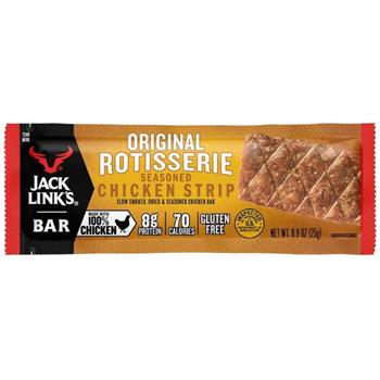 Jack Link’s Original Rotisserie Chicken Strip Bar, 0.9 oz, 12/Box