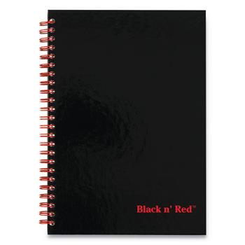 Black n&#39; Red Hardcover Twinwire Notebooks, Legal Ruled, 9.88&quot; x 7&quot;, White Paper, Black/Red Cover, 70 Sheets