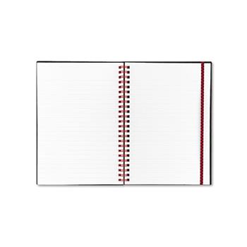 Black n&#39; Red Twin Wire Poly Cover Notebook, Legal Rule, 5 5/8 x 8 1/4, White, 70 Sheets