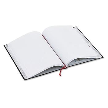 Black n&#39; Red Casebound Notebook, Legal Rule, 8 1/4 x 11 3/4, White, 96 Sheets