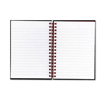 Black n&#39; Red Twinwire Hardcover Notebook, Legal Rule, 5 7/8 x 8 1/4, White, 70 Sheets