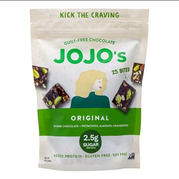 JOJOs Chocolate Original Dark Chcoolate Bites, 10 oz Bag