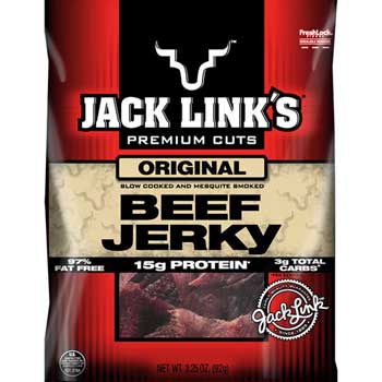 Jack Link’s Beef Jerky, Premium Cuts, Original, 3.25 oz., 8/CS