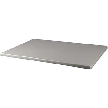 J.M.C Furniture 28&quot; X 44&quot; Table Top, Brushed Silver