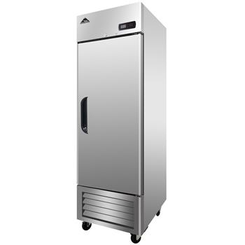 Akita Reach in Freezer, 1 Door, 4 Shelves, 23 cu. ft, 273 lbs, Stainless Steel