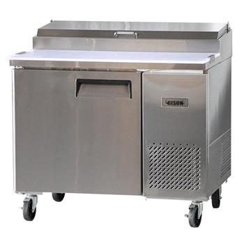 Bison Refrigeration Pizza Prep Unit, One-Section, 19 cu. ft., Stainless Steel