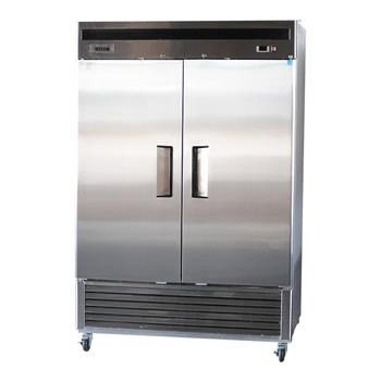 Bison Refrigeration Reach-In Freezer, Two-Section,  46.0 cu. ft., Stainless Steel