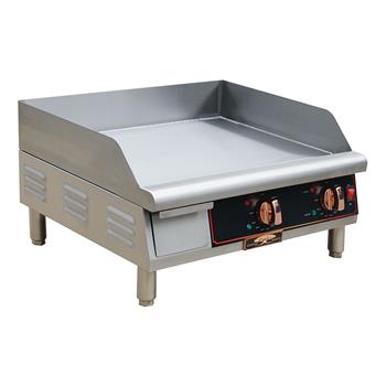 Copper Beach Griddle Electric Countertop, 24&quot; W x 25.2&quot; D, 60,000 BTU, Stainless Steel