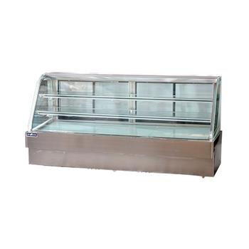 Spartan 96&quot; Curved Glass Deli Case, Stainless Steel