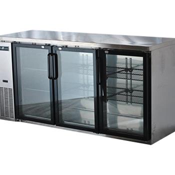 Spartan 72&quot; Refrigerated Back Bar Cooler, 19.6 cubic feet, Stainless Steel