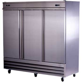 Spartan Three Door Stainless Steel Reach-In Commercial Refrigerator